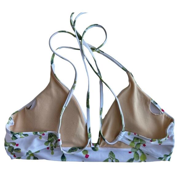 Womens White Cactus Print Bikini Swimsuit Set - Picture 4 of 13